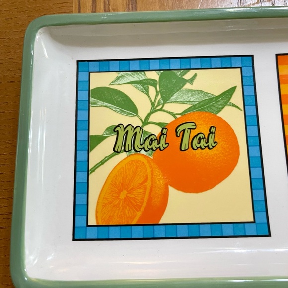 Signature Housewares Stoneware Platter with Tropical Drinks by Rivierra Van Beer - Picture 10 of 14